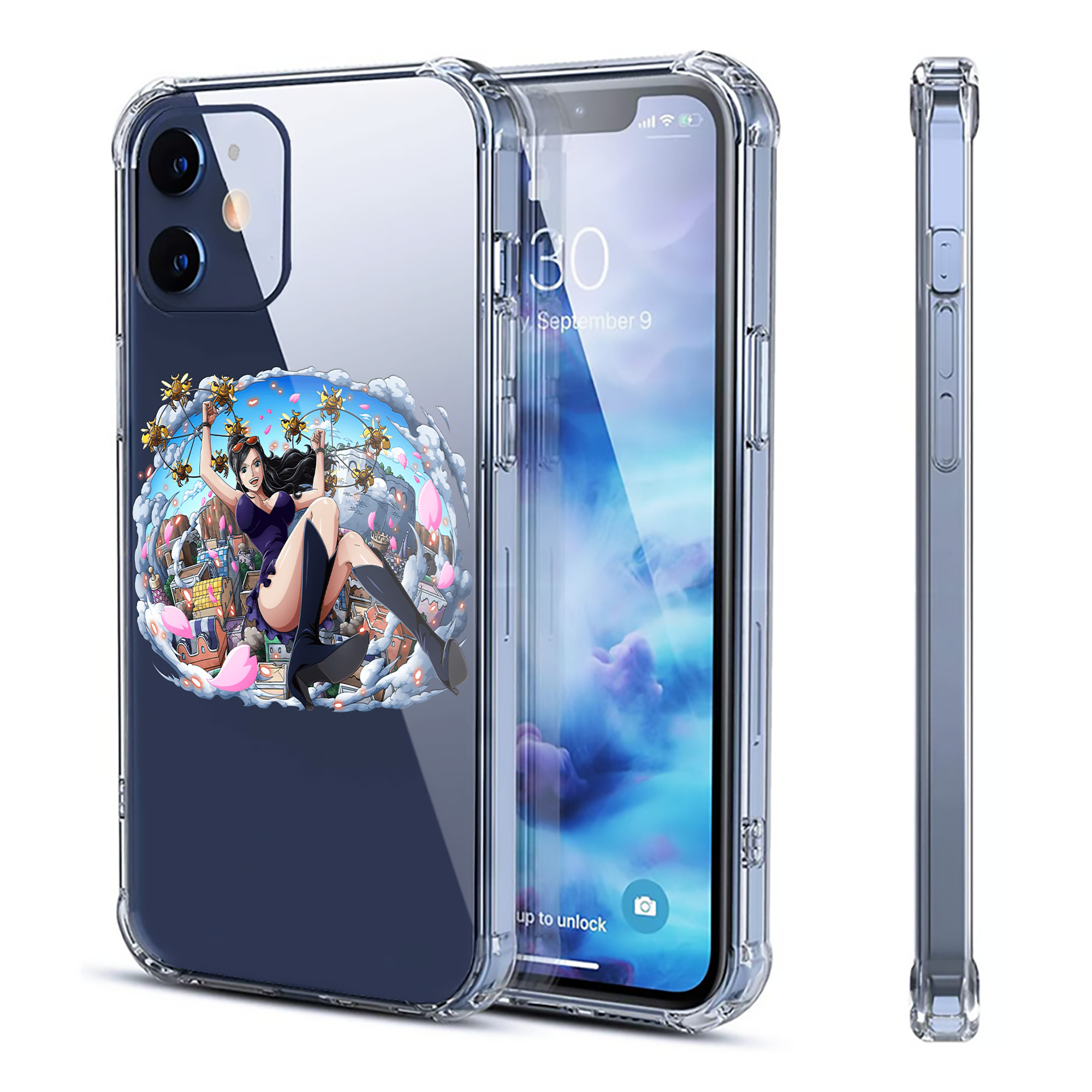（画像用） ワンピース ニコ・ロビン ONE PIECE Nico Robin 【iPhone 12シリーズ対応】透明スマホケース（クリアソフトケース）